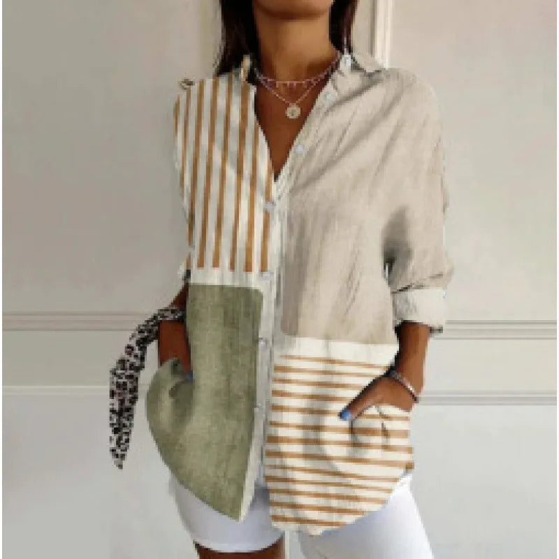 Ditsy Floral Oversized Dropped Shoulder Blouse for Women