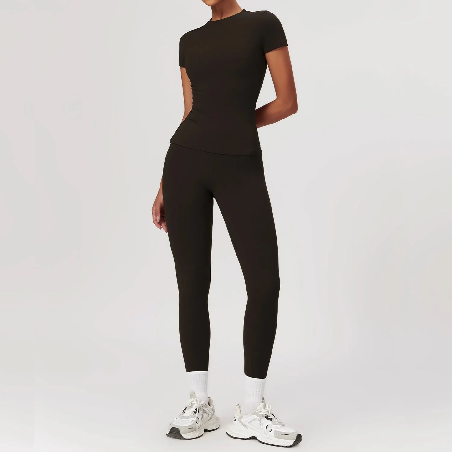 Casual Streetwear Two Piece Crop Top and Bodycon Pants Set for Women