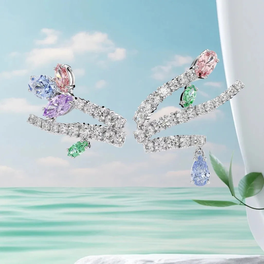 Mixed Cut Crystal Jewelry Set