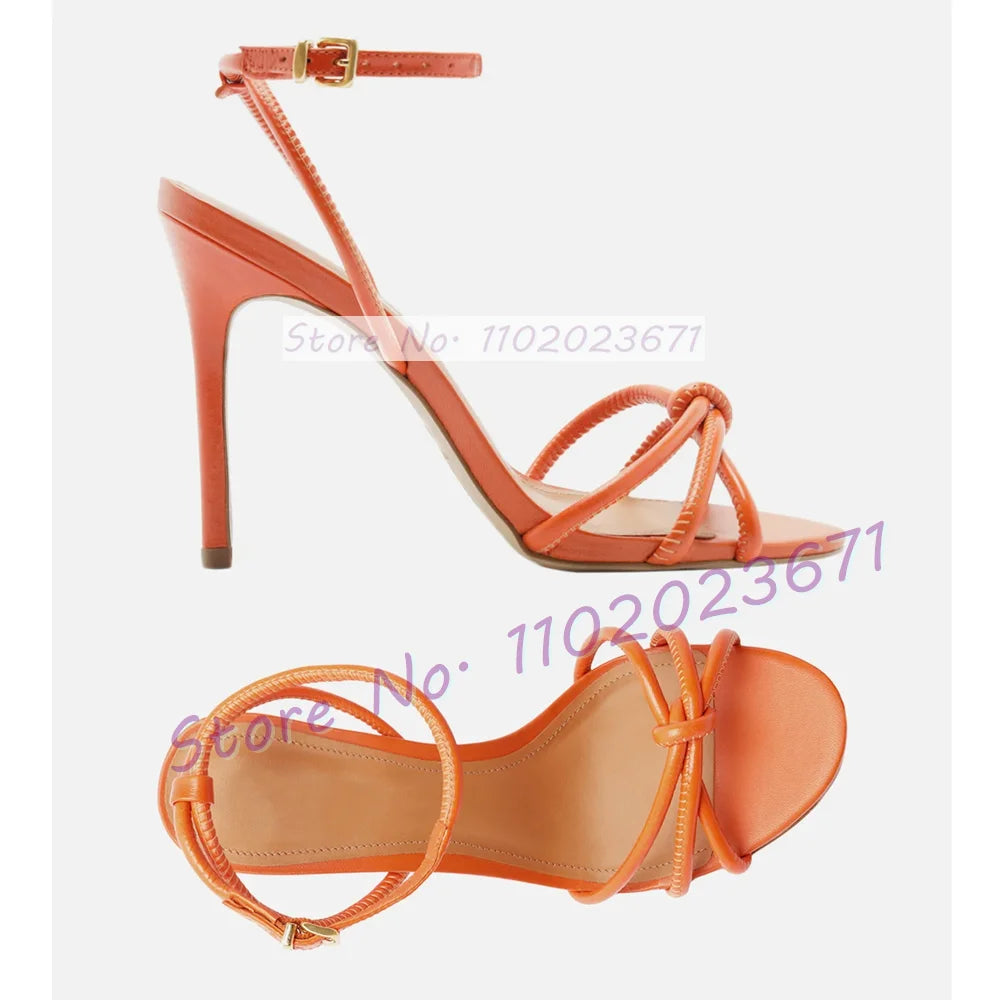 Elegant Open Toe Ankle Strap High Heel Sandals for Women