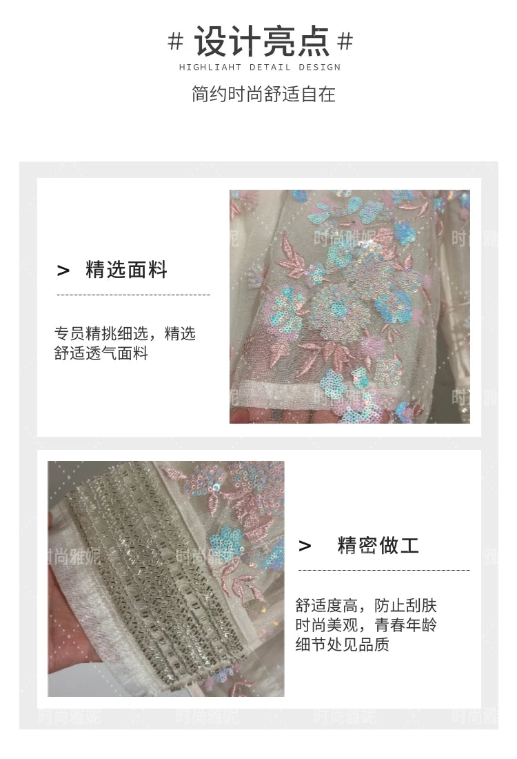 Fashion Heavy Sequin Beaded Women's Versatile Loose Trendy Embroidered Cardigan Top 2025 Autumn New Commuter Jacket