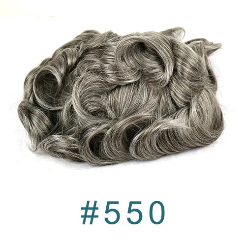 Natural Thin Skin Base Human Hair Toupee for Women
