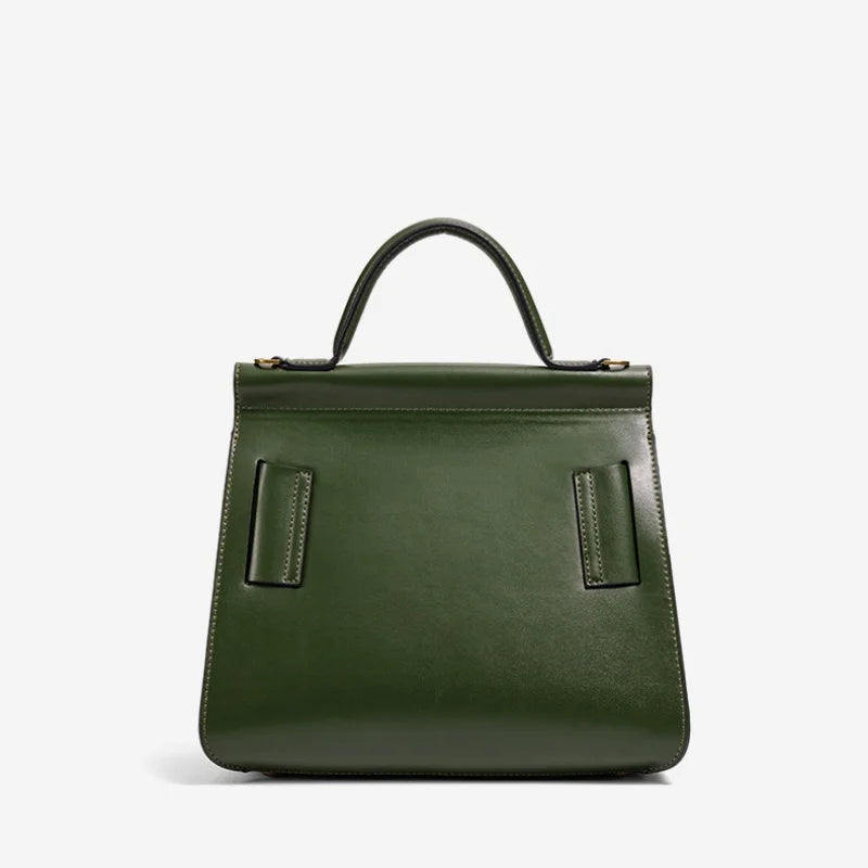 Structured Square Buckle Shoulder Bag