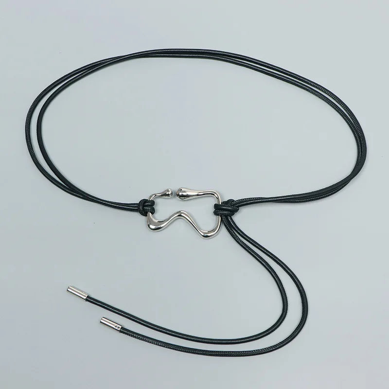 Fashion Braided Gold Knot Waist Chain Belt for Women