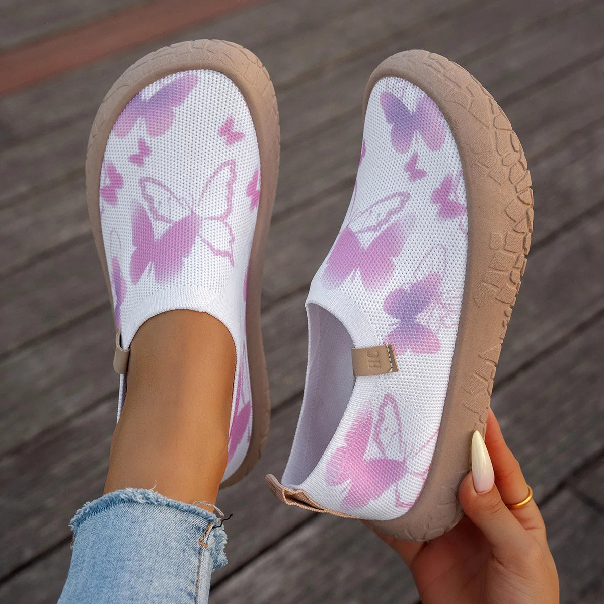 Breathable Woven Slip On Casual Walking Loafers for Women