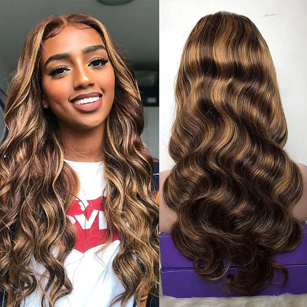 Body Wave Brazilian Human Hair Lace Front Wig For Women