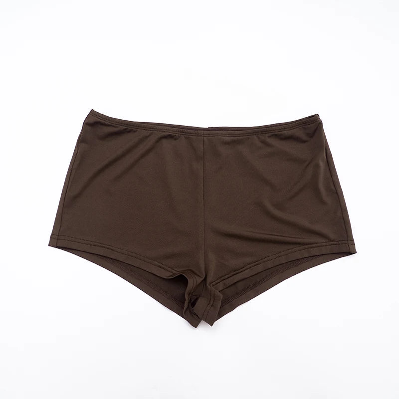 Long Sleeve Mesh Crop Top and Shorts Set for Women