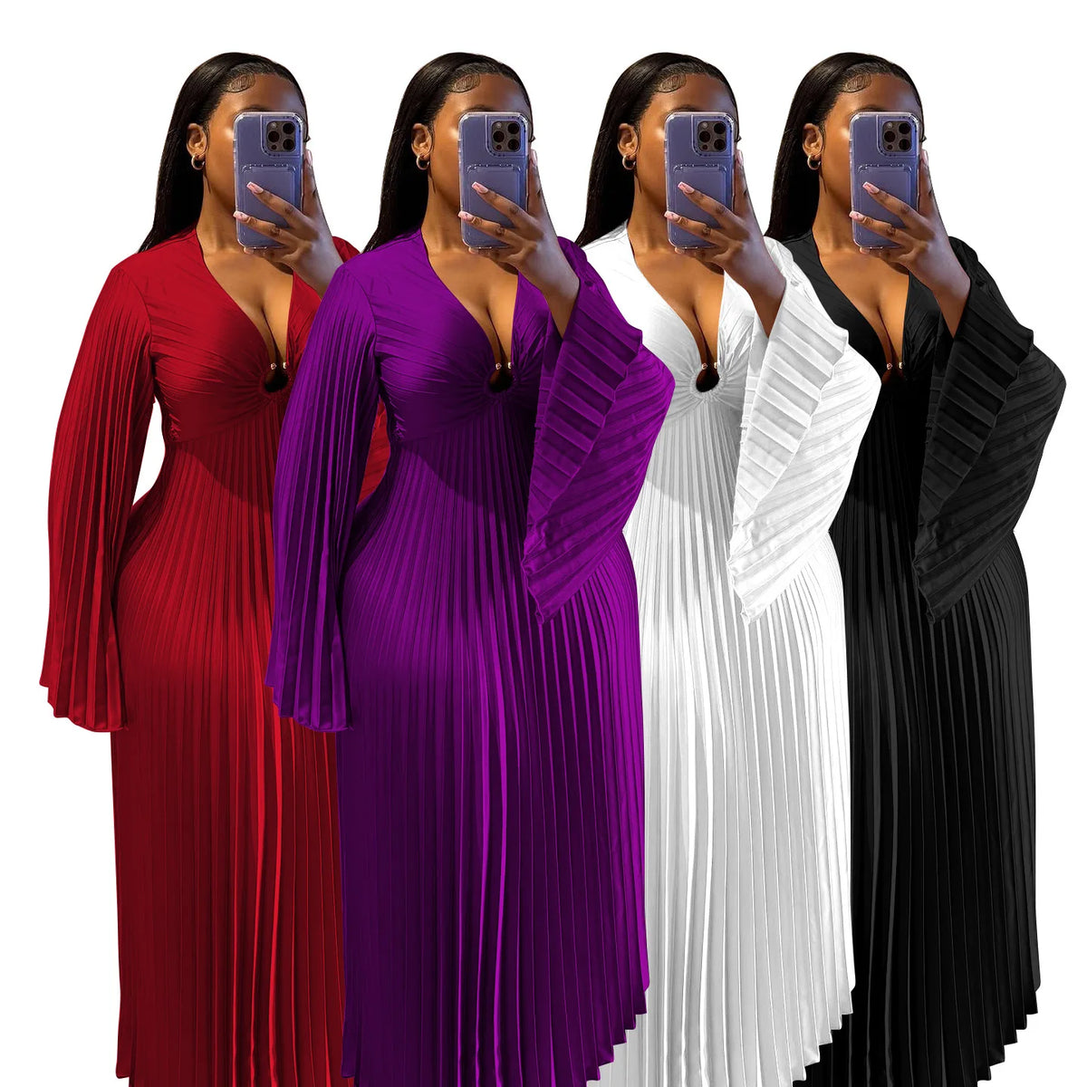 Elegant African Wedding Maxi Kaftan Dress for Women