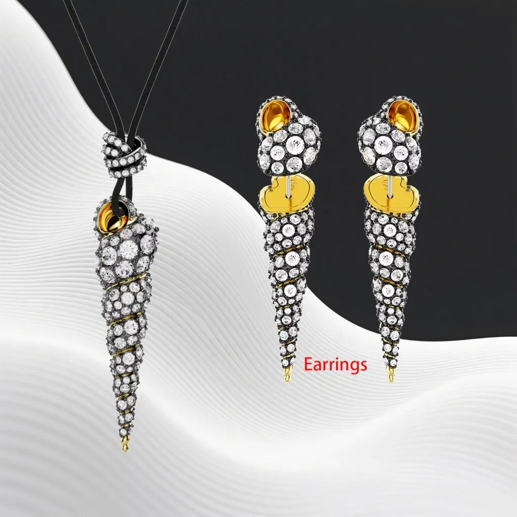 Crystal Necklace And Earrings Set