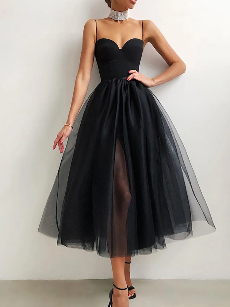 Elegant Lantern Sleeve V Neck Maxi Dress for Women