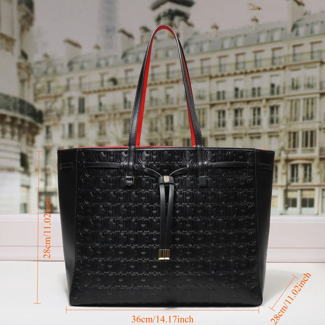 Lightweight Letter Print Shoulder Tote Bag for Women