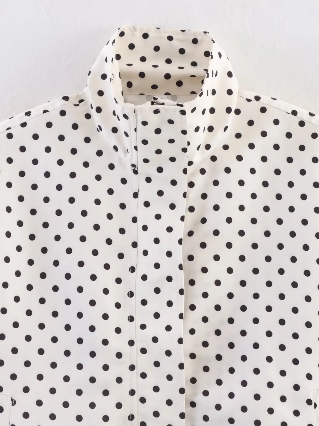 Autumn Retro Polka Dot Long Sleeve Jacket for Women