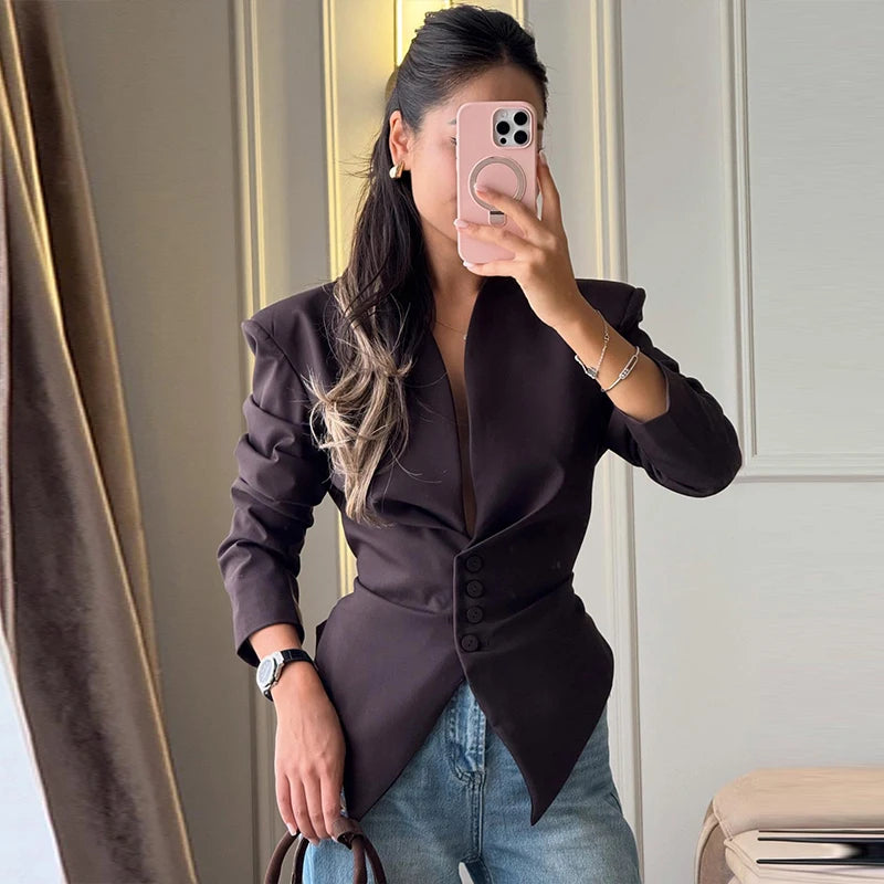 Lightweight Faux Suede Stand Collar Jacket for Women