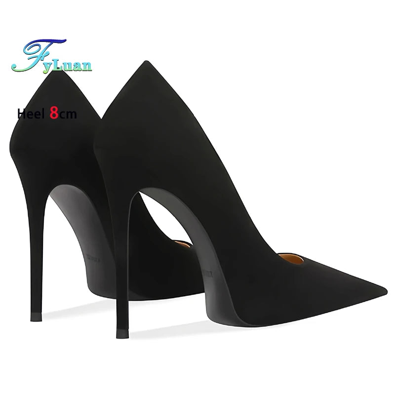Pointed Toe Thin Heel Party Stiletto Pumps for Women