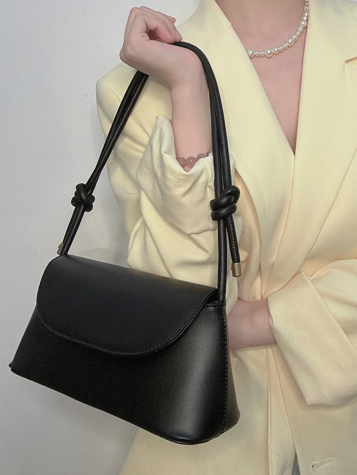 French Style PU Leather Crossbody Bag
