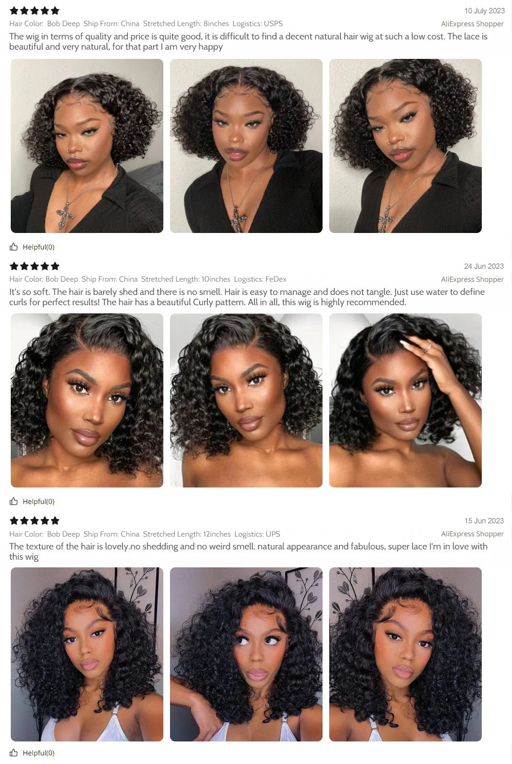 BOB Lace Front Wig Human Hair Pre Plucked 13x4 Transparent Curly Lace Front Wig Water Wave Deep Wave Hair Wigs with Baby Hair