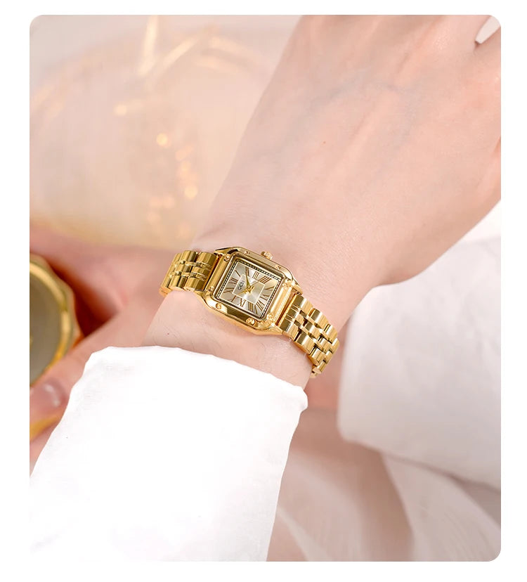Vintage Square Quartz Women's Watch