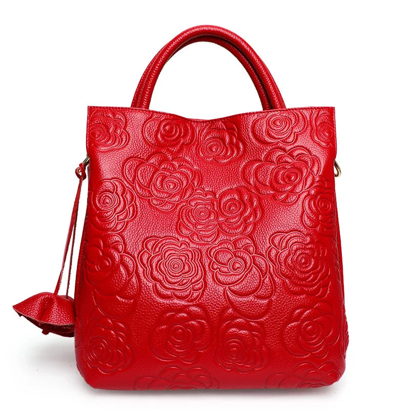 Elegant Camellia Tote Bag With Large Capacity for Women