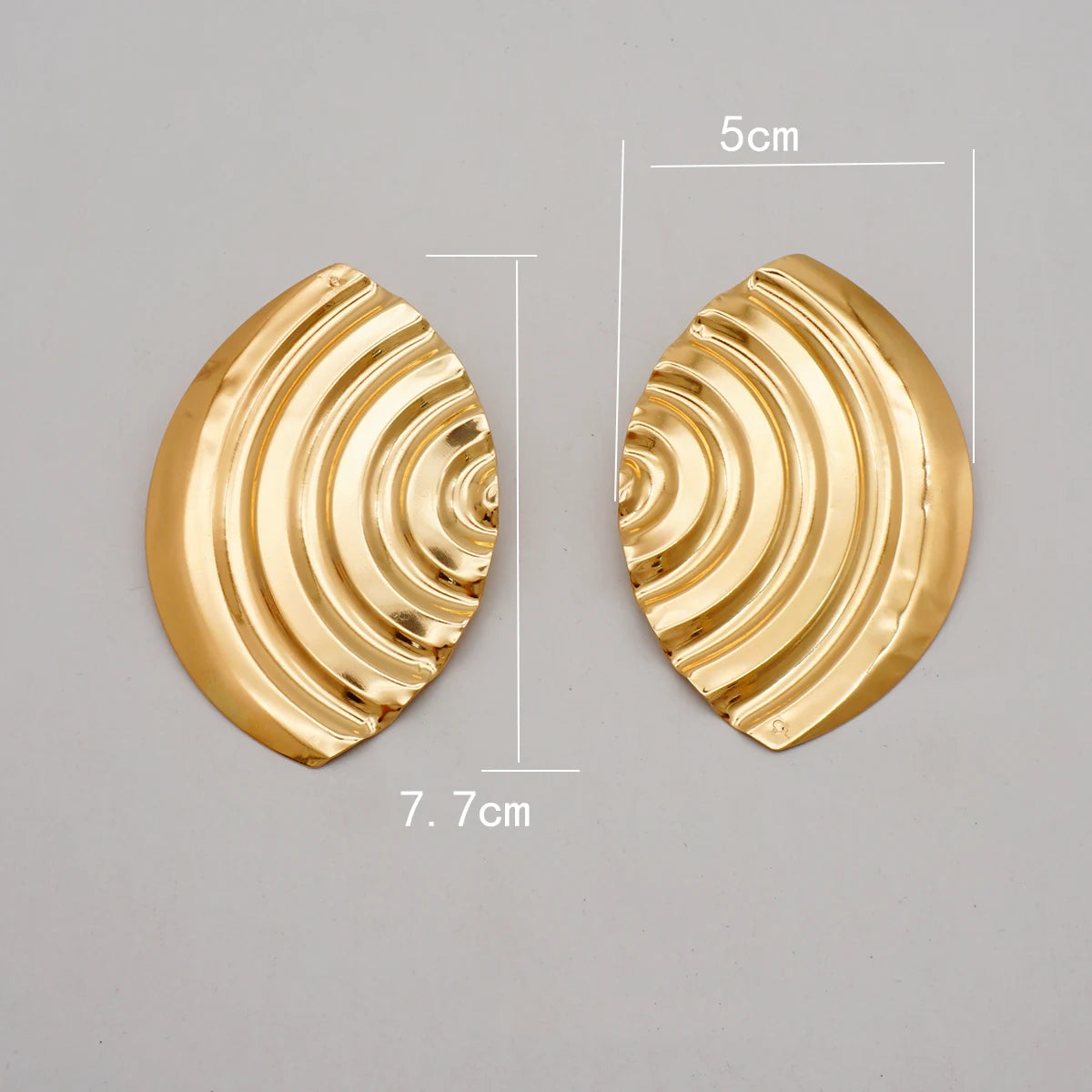 Fashion Jewelry Big Gold Color Round Geometric Earrings Dangle Drop Earrings For Women African Wedding Party Gifts