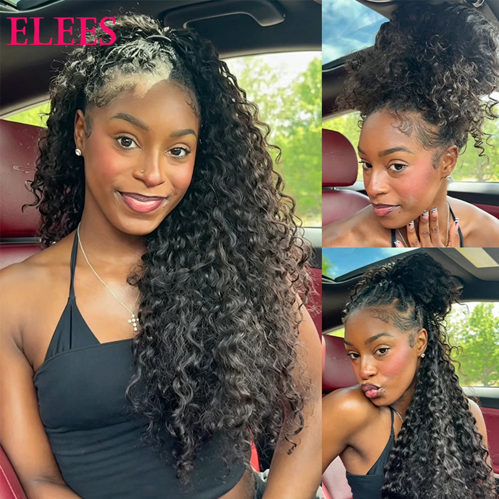 Deep Wave Human Hair Braiding Extensions for Women