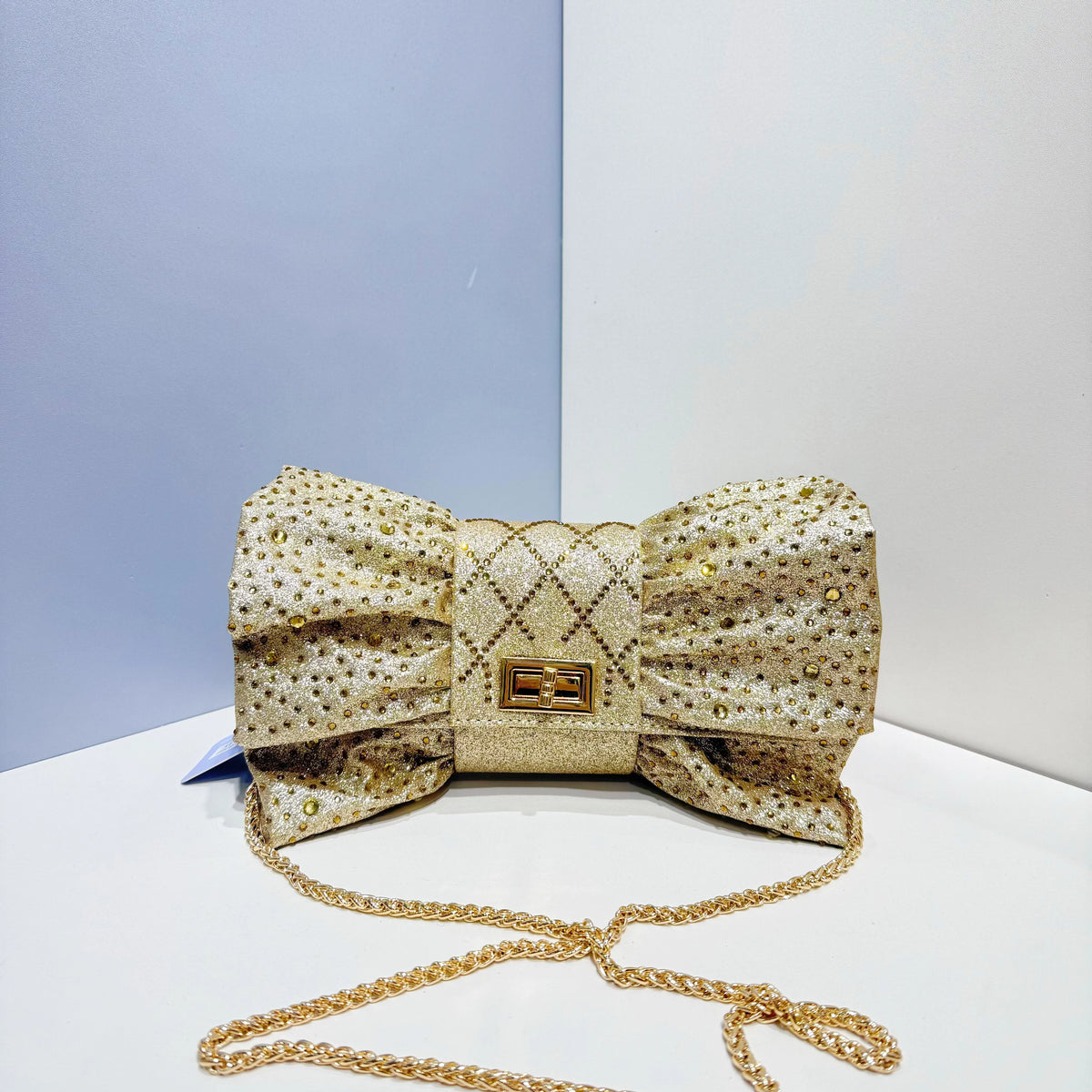 Butterfly Rhinestone Evening Clutch Bag With Chain for Women