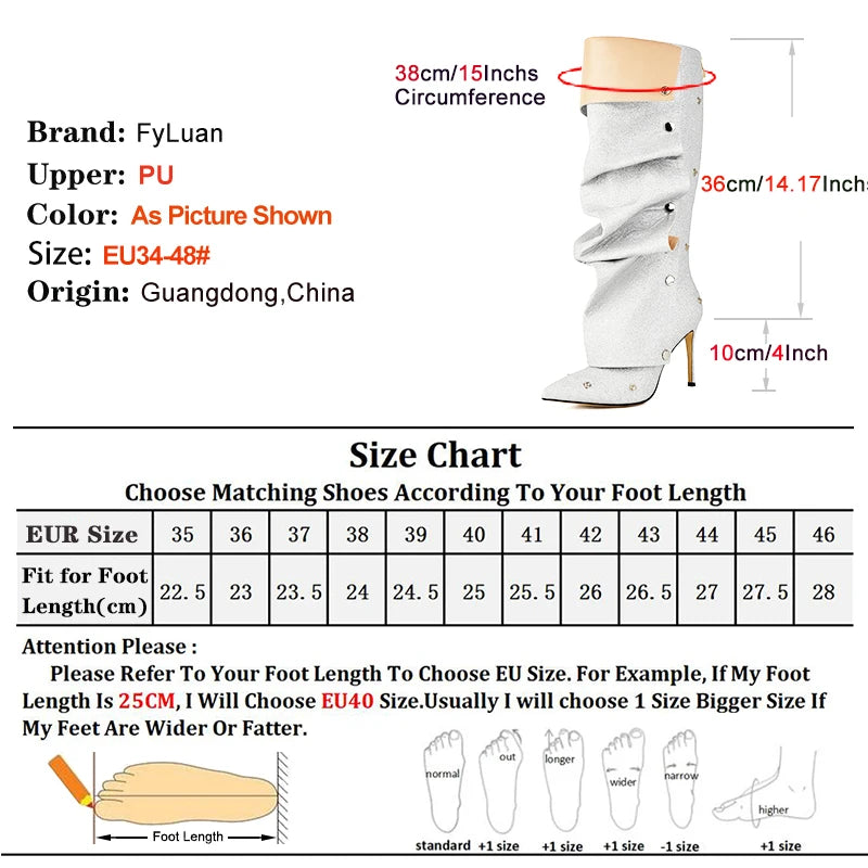 Pointed Toe Stiletto Zipper Ankle Boots
