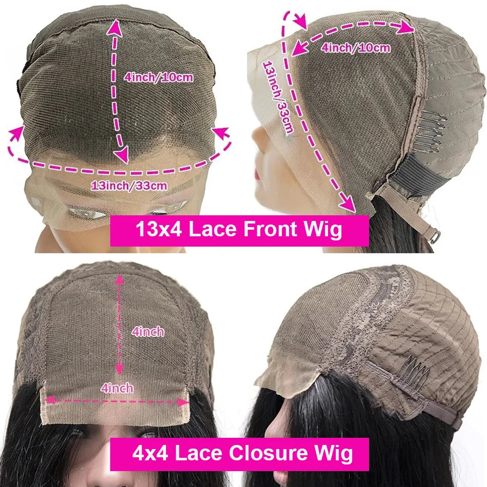 Body Wave Short Bob Human Hair Lace Front Wig for Women