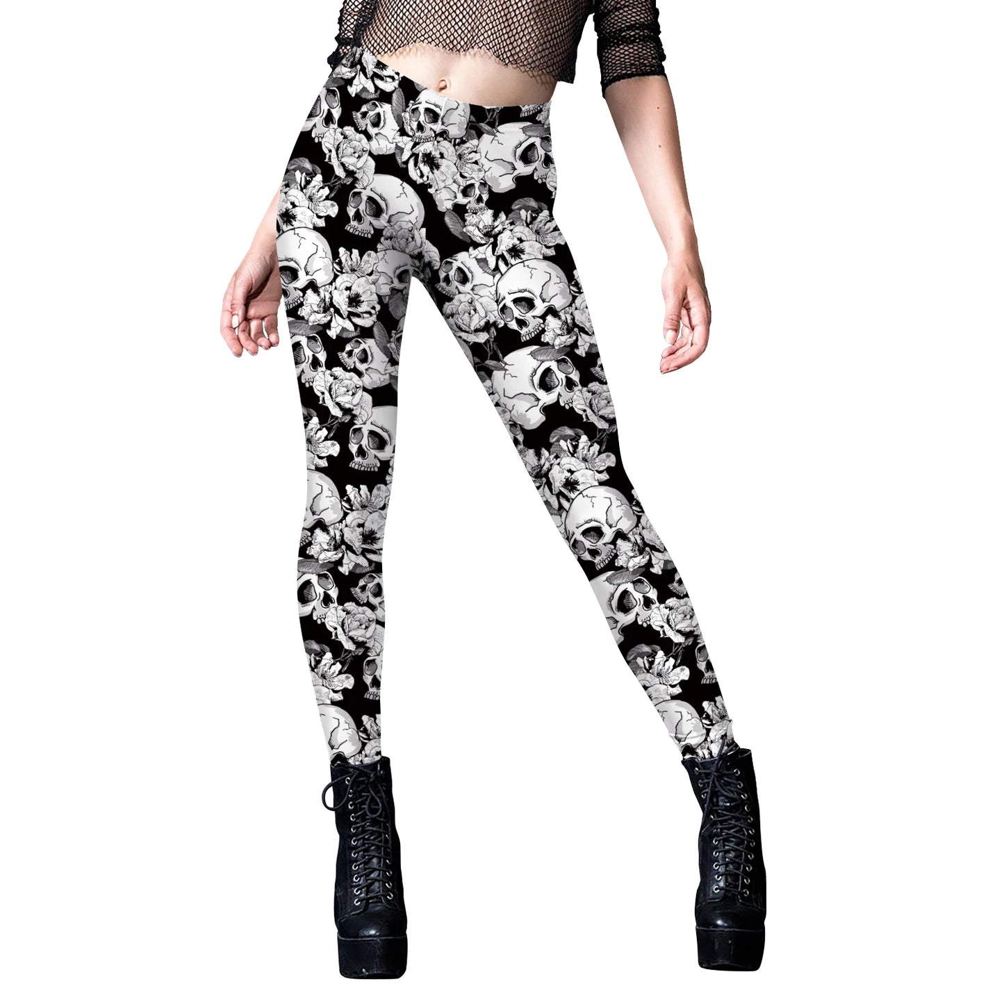 Three Dimensional Skeleton Cosplay Leggings for Women