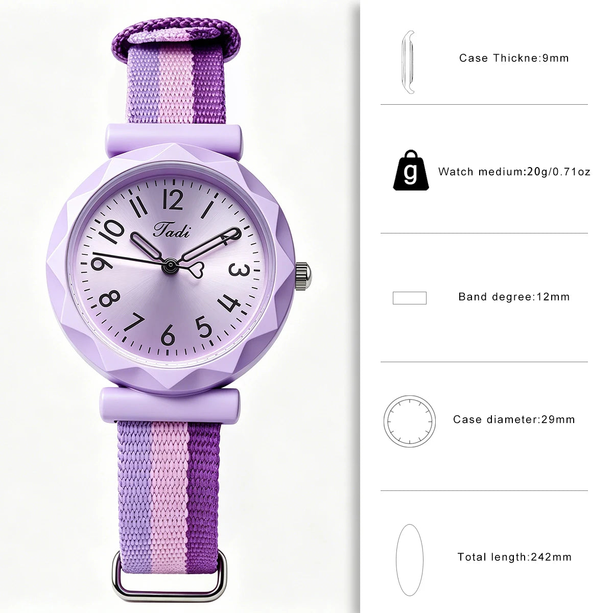 Minimalist Woven Strap Women's Watch