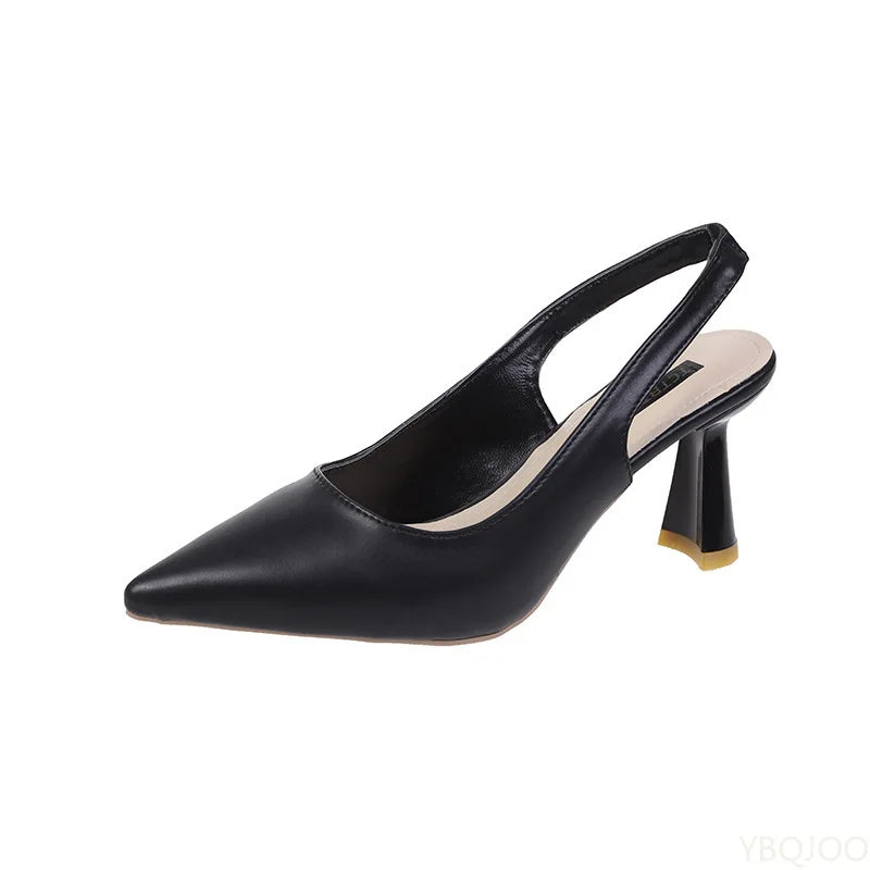 Elegant Pointed Toe Slim Heel Pumps