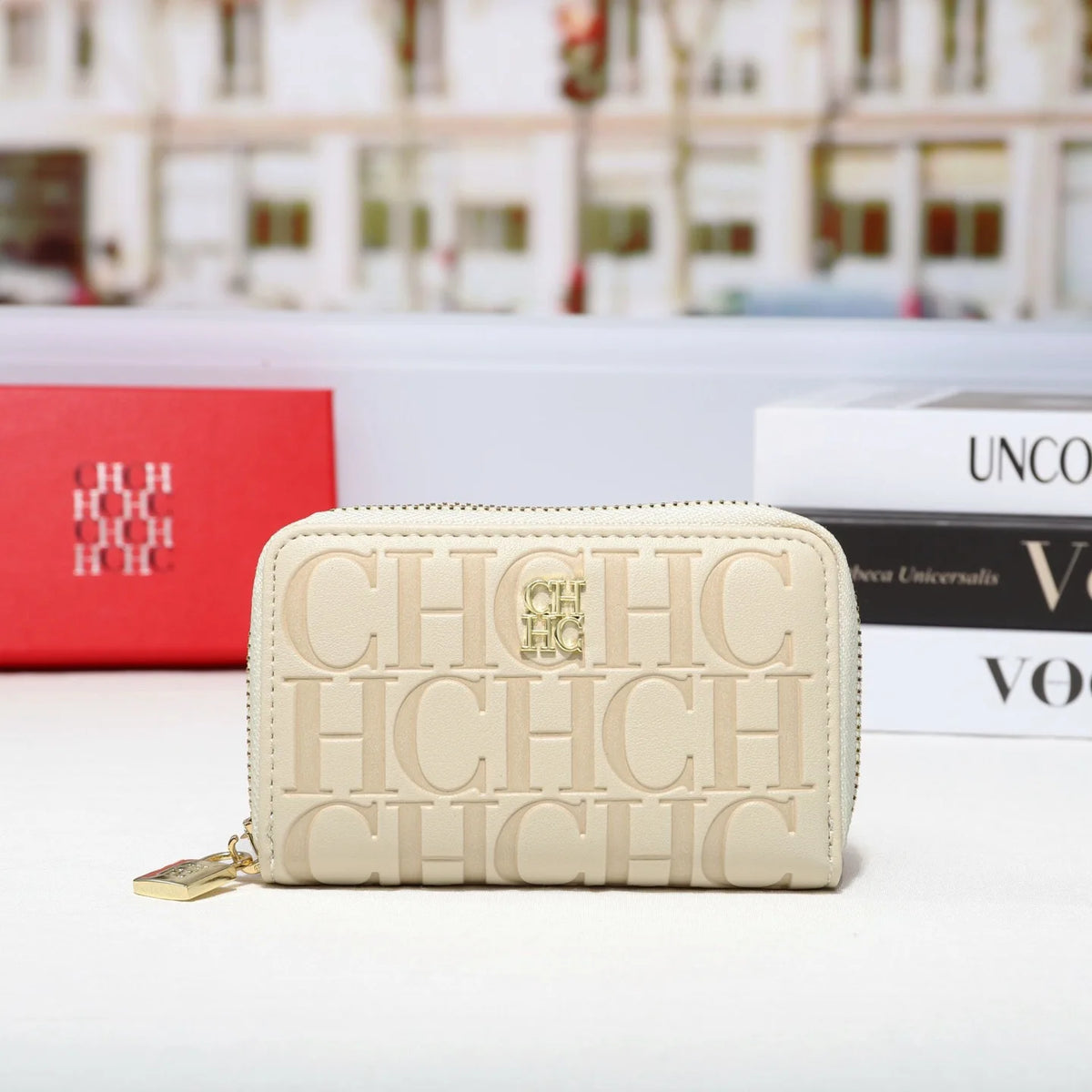 Multifunctional Zippered Key Card Holder Pouch for Women