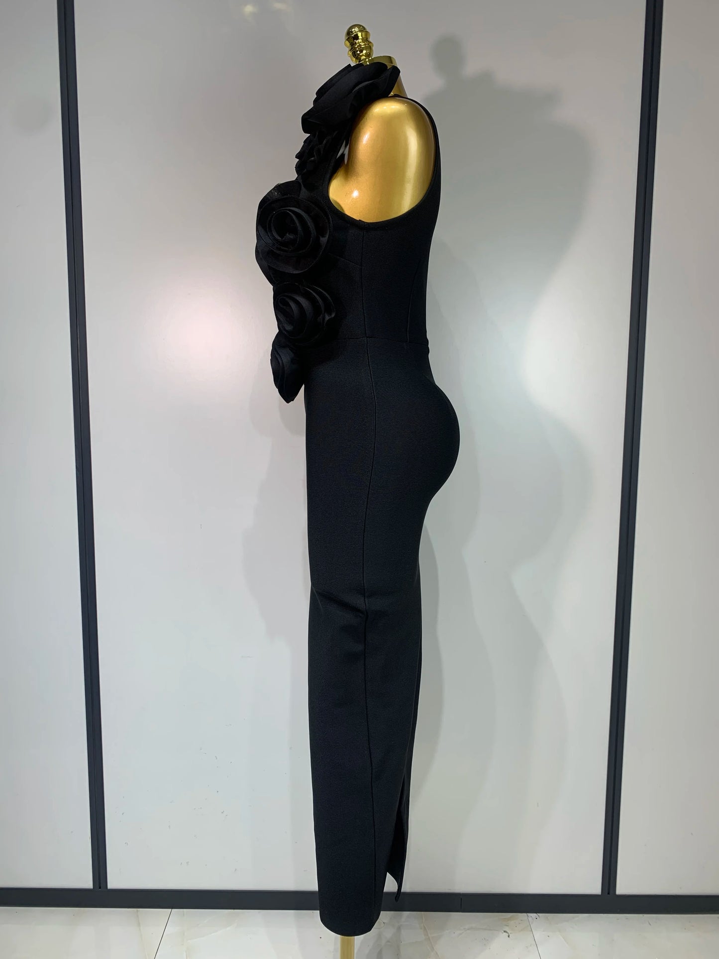 2025 New Fashion 3D Flower Sleeveless Bodycon Bandage Dress Women Celebrity Elegant Party Club Luxury Birthday Dress Vestidos ﻿