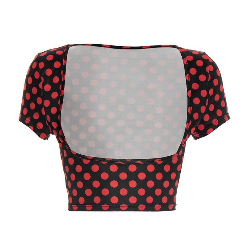Dot Print Sexy Sling Tank Tracksuit Sets for Women
