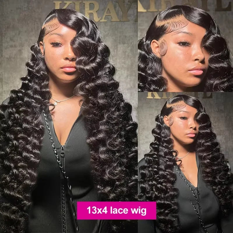 Deep Wave Lace Front Human Hair Wig