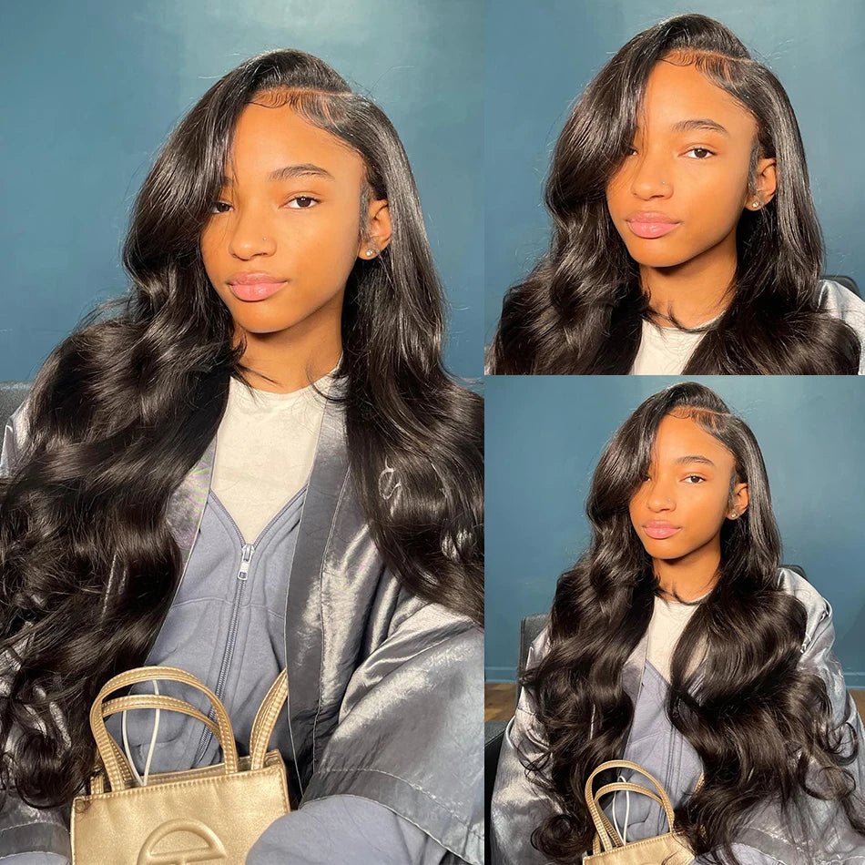 Pre Plucked Body Wave Human Hair Lace Front Wig for Women