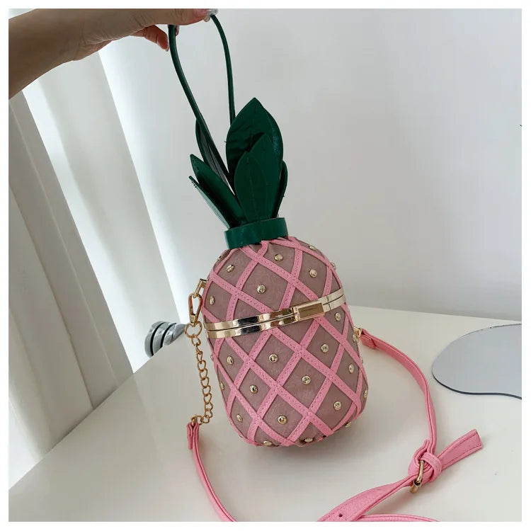 New Women's Shoulder Bag Pineapple Shape Fashionable Women's Shoulder Crossbody Bag Fashionable Casual Women's Bag High Quality