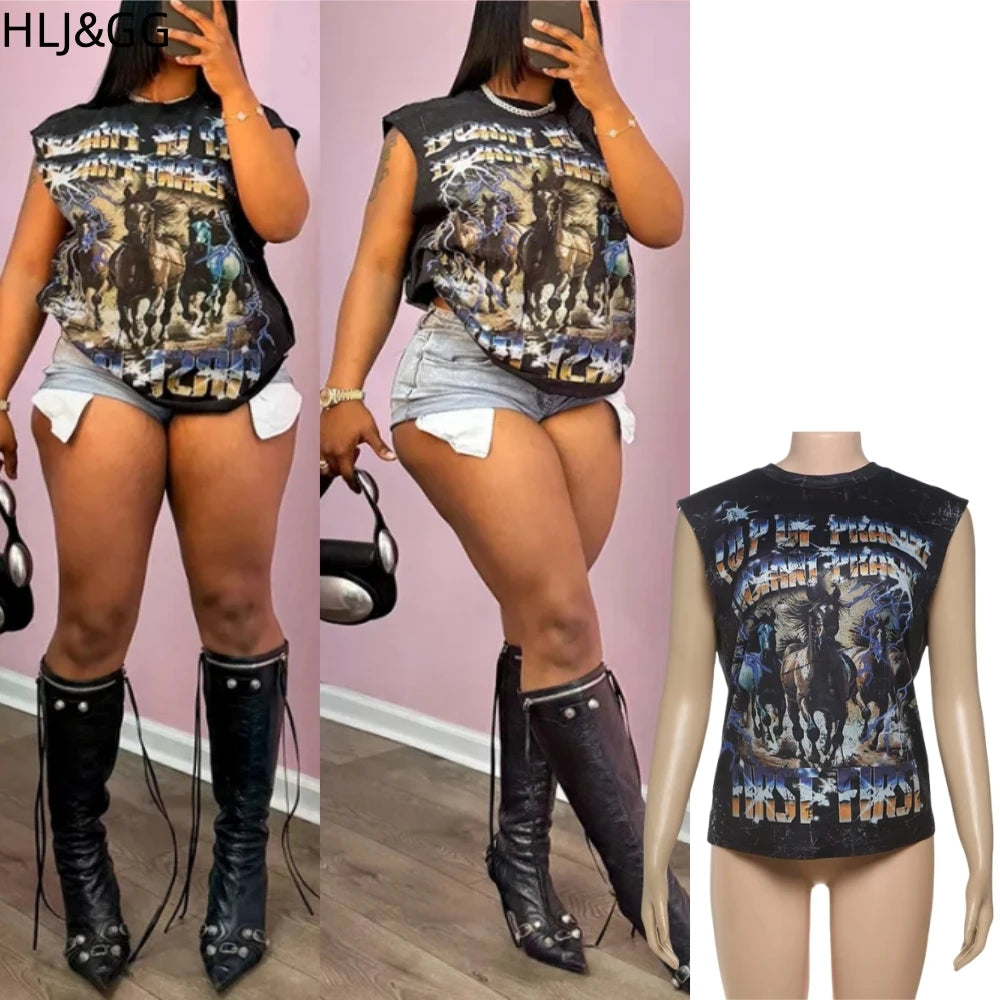 Sleeveless Graphic Tee