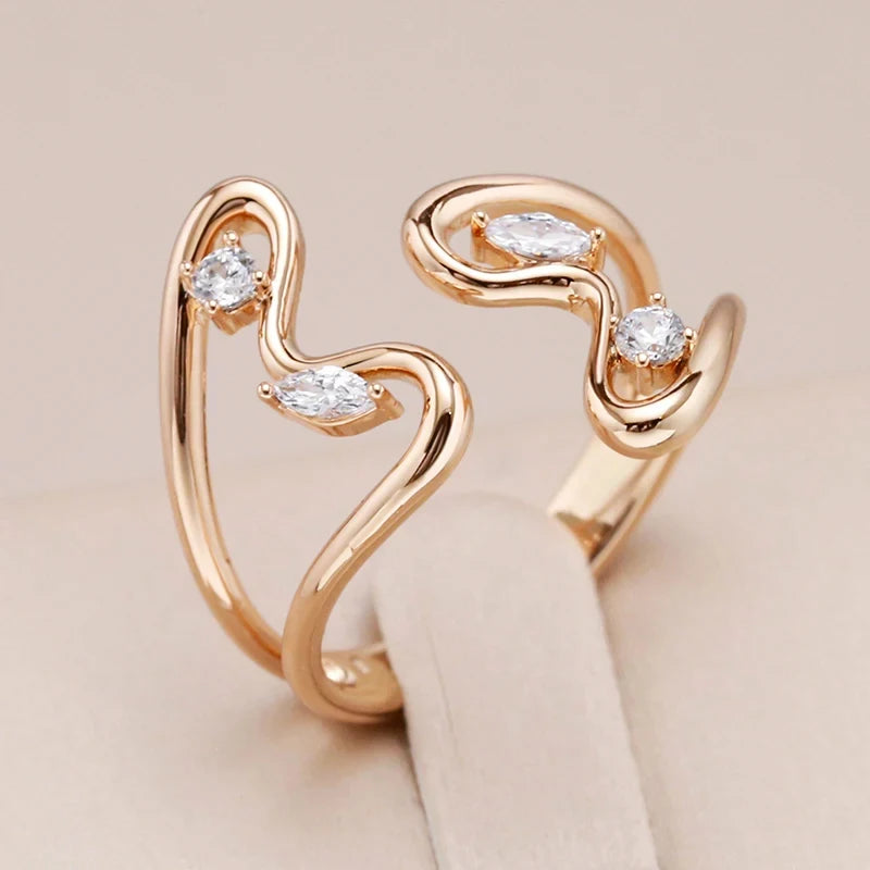 Rose Gold Butterfly Open Ring
