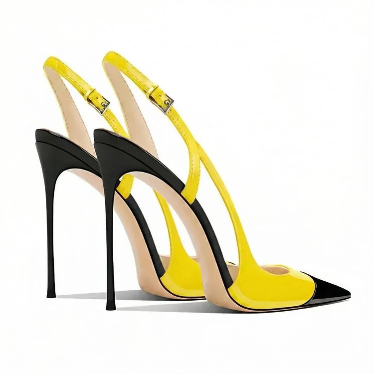 Pointed Toe High Heel Slingback Sandals for Women