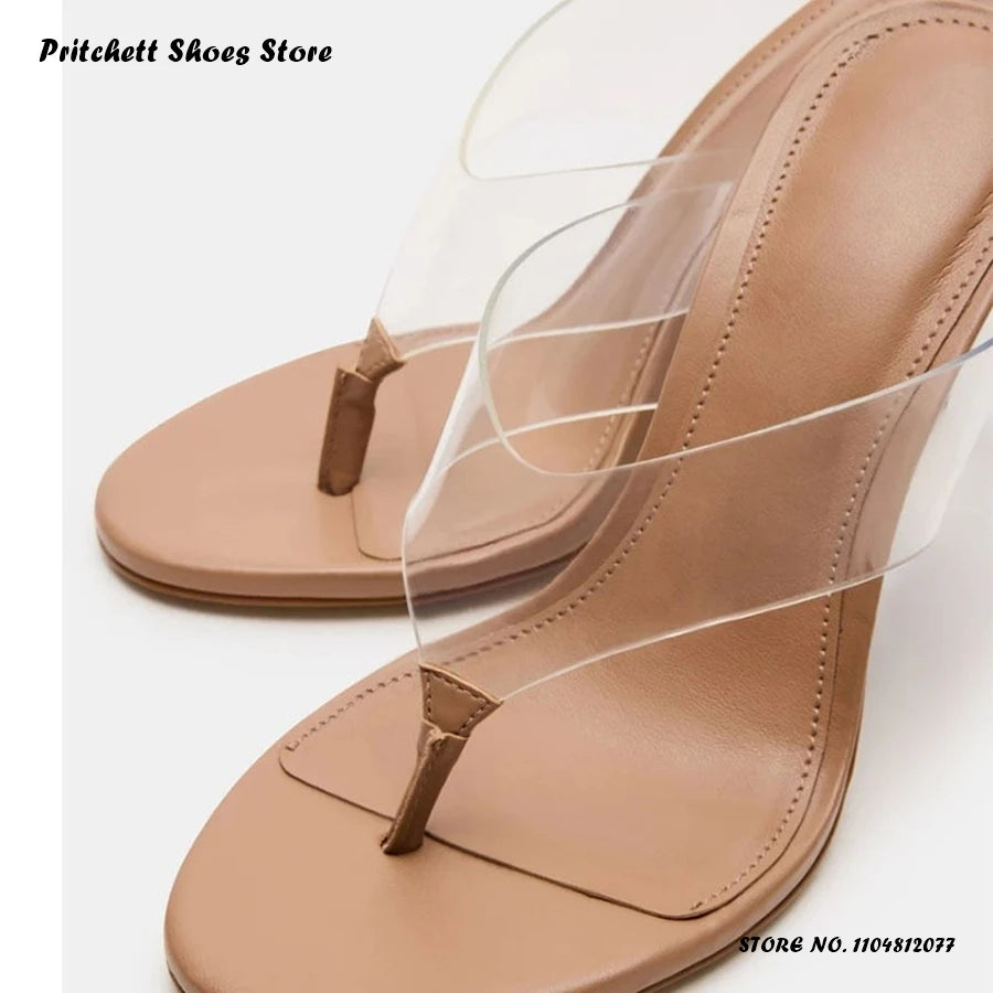 Premium Chic Thin Heel Open Toe Casual Flats For Women