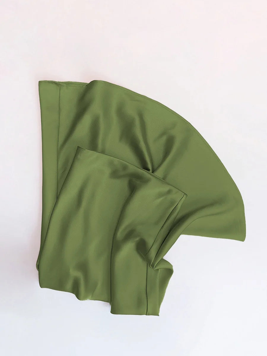Chic Solid Color High-Waisted Fishtail Skirt for Women