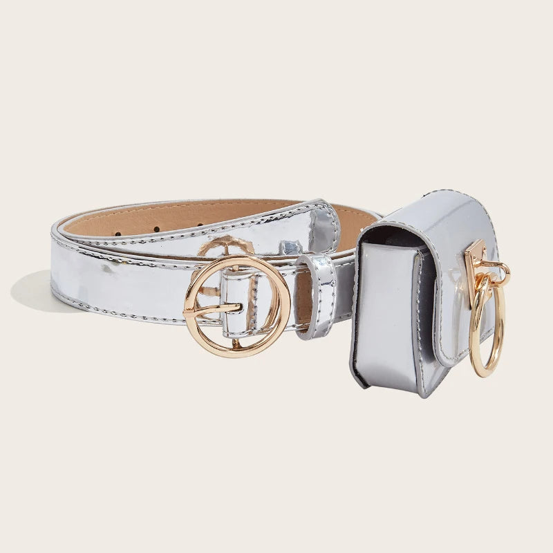 Minimalist Geometric Buckle Casual Belt for Women
