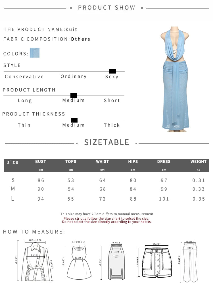Halter Neck Tank and Pleated Maxi Skirt Two Piece Set for Women