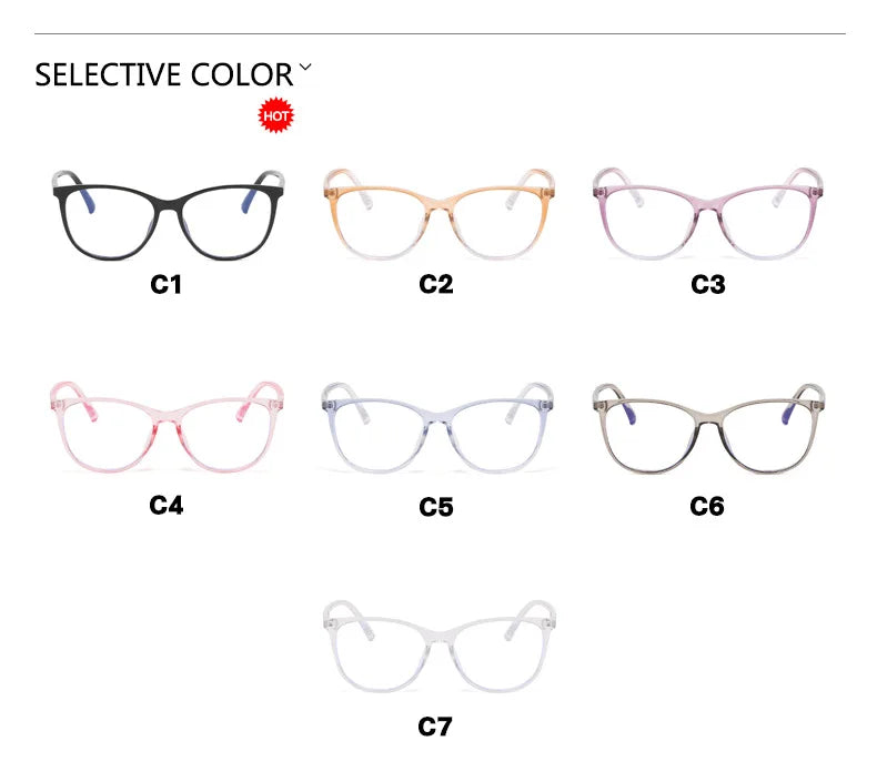Blue Light Blocking Cat Eye Reading Glasses for Women