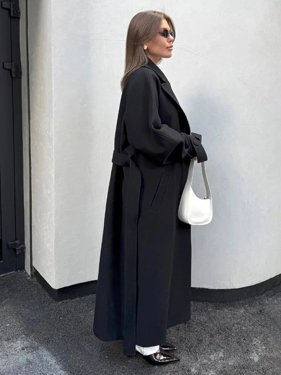 Lace Up Winter Overcoat