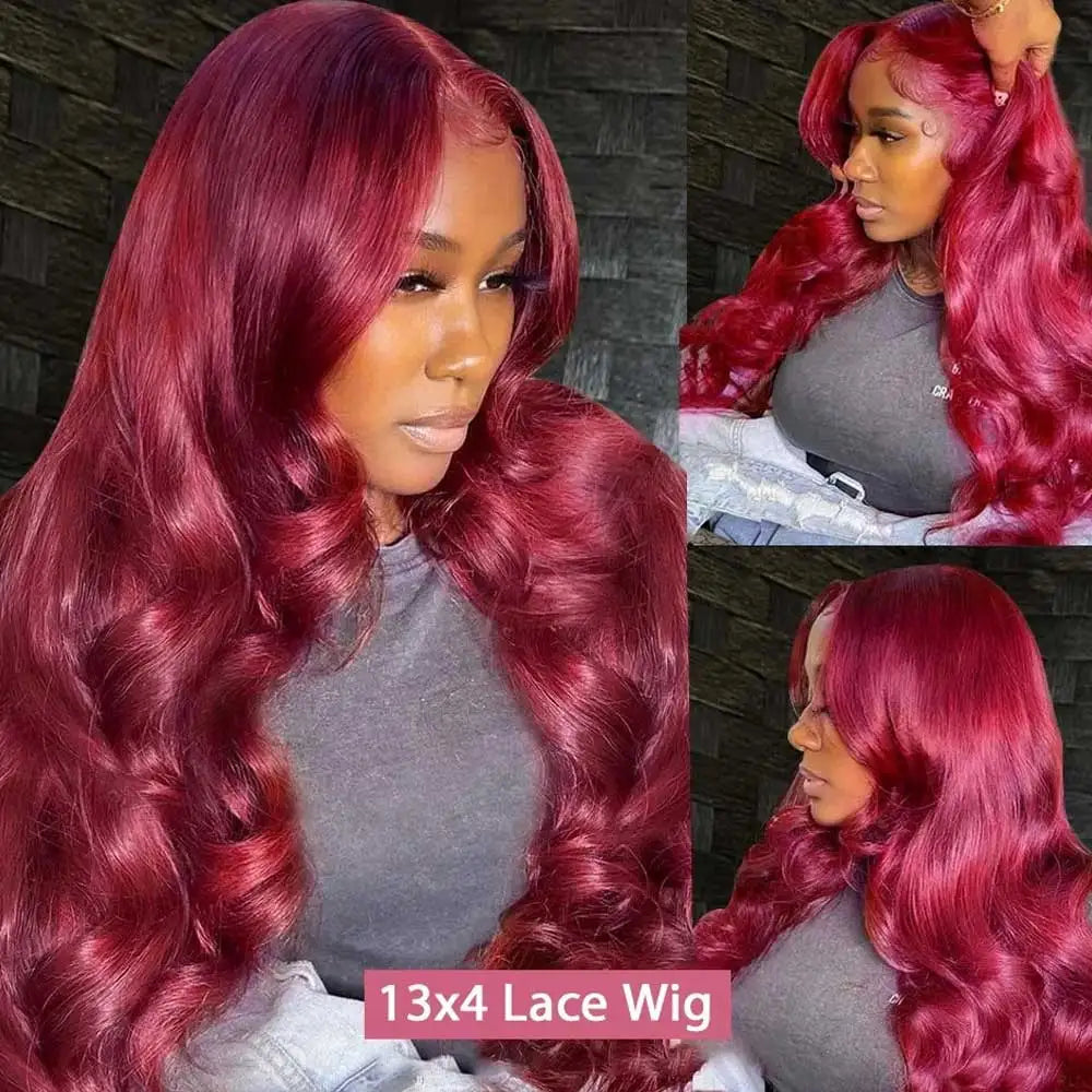 HD Transparent Remy Hair Body Wave Lace Front Wig for Women