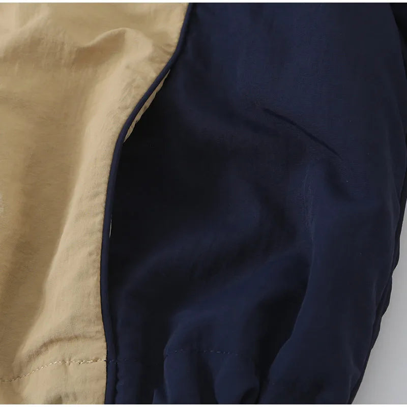 Color Block Two Piece Tracksuit With Cropped Jacket for Women