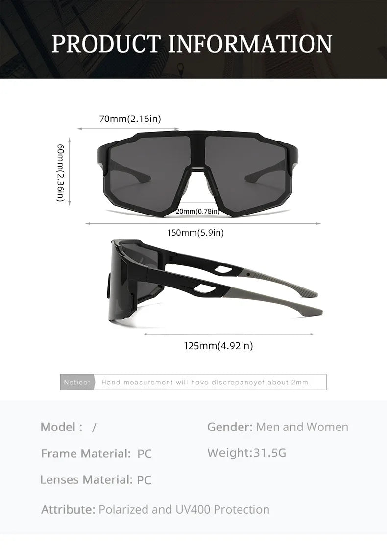 Oversized Square Reflective Sunglasses