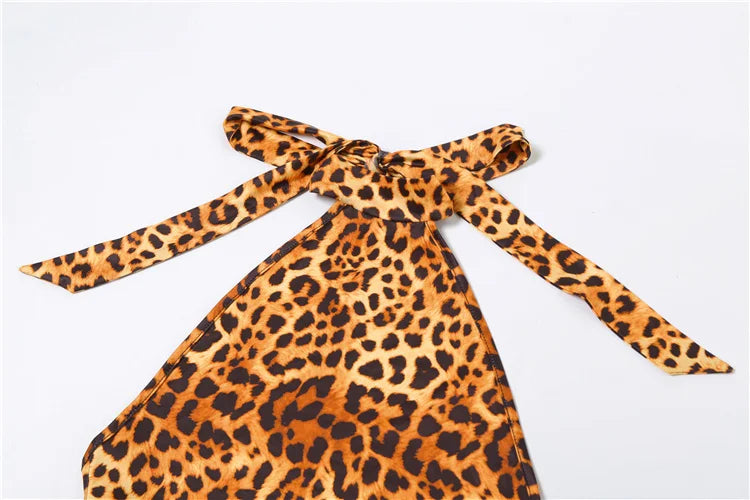 Weird Puss Colorful Print Romper Women Halter Bandage Summer Sexy Hipster Backless Activity Workout Fit Tight Stretch Playsuits