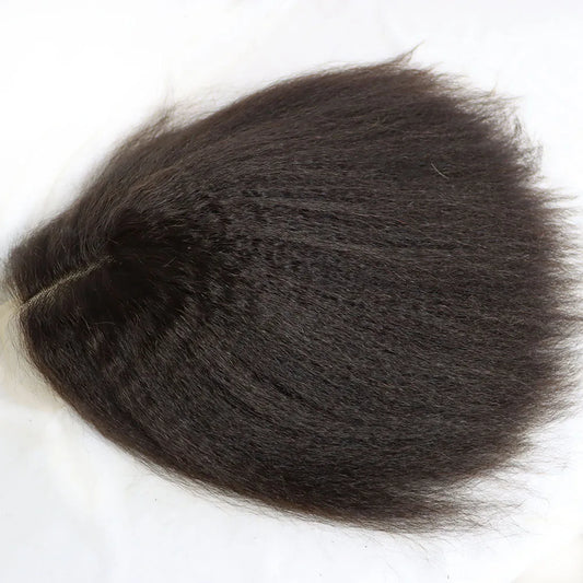 Kinky Straight Brazilian Human Hair Lace Front Bob Wig for Women